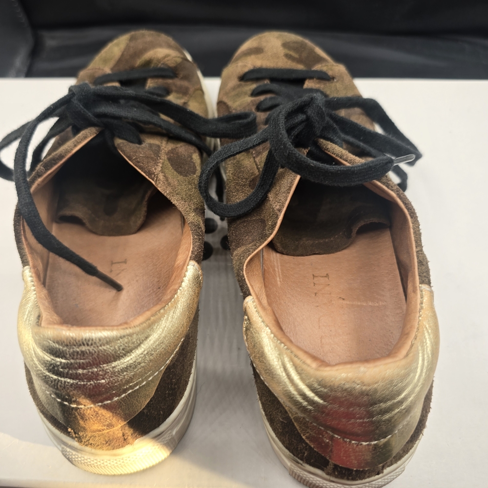 Cordani Camouflage Sneakers with‎ Gold Accents